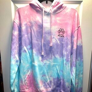 Paws Tie Dye Hoodie